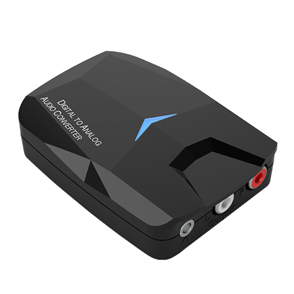 Bluetooth 5.0 Audio Adapter Receiver Digital to Analog Fiber Optic Coaxial Audio Converter