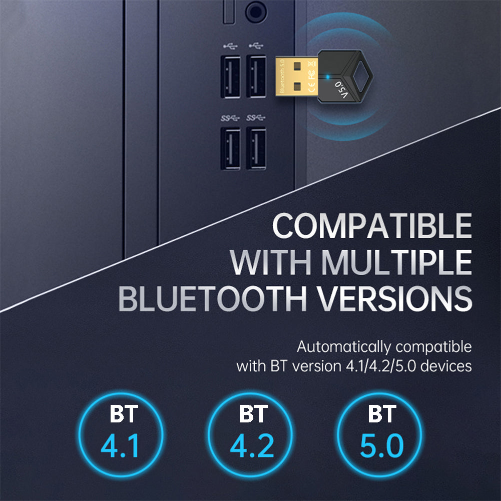 USB Bluetooth 5.0 Transmitter Receiver Computer Wireless Music Audio Adapter
