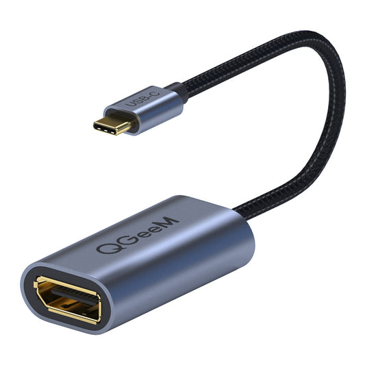 Uniqkart QG-UA06 USB C to DP Female 4K/60Hz Thunderbolt3 to Displayport Cable Adapter
