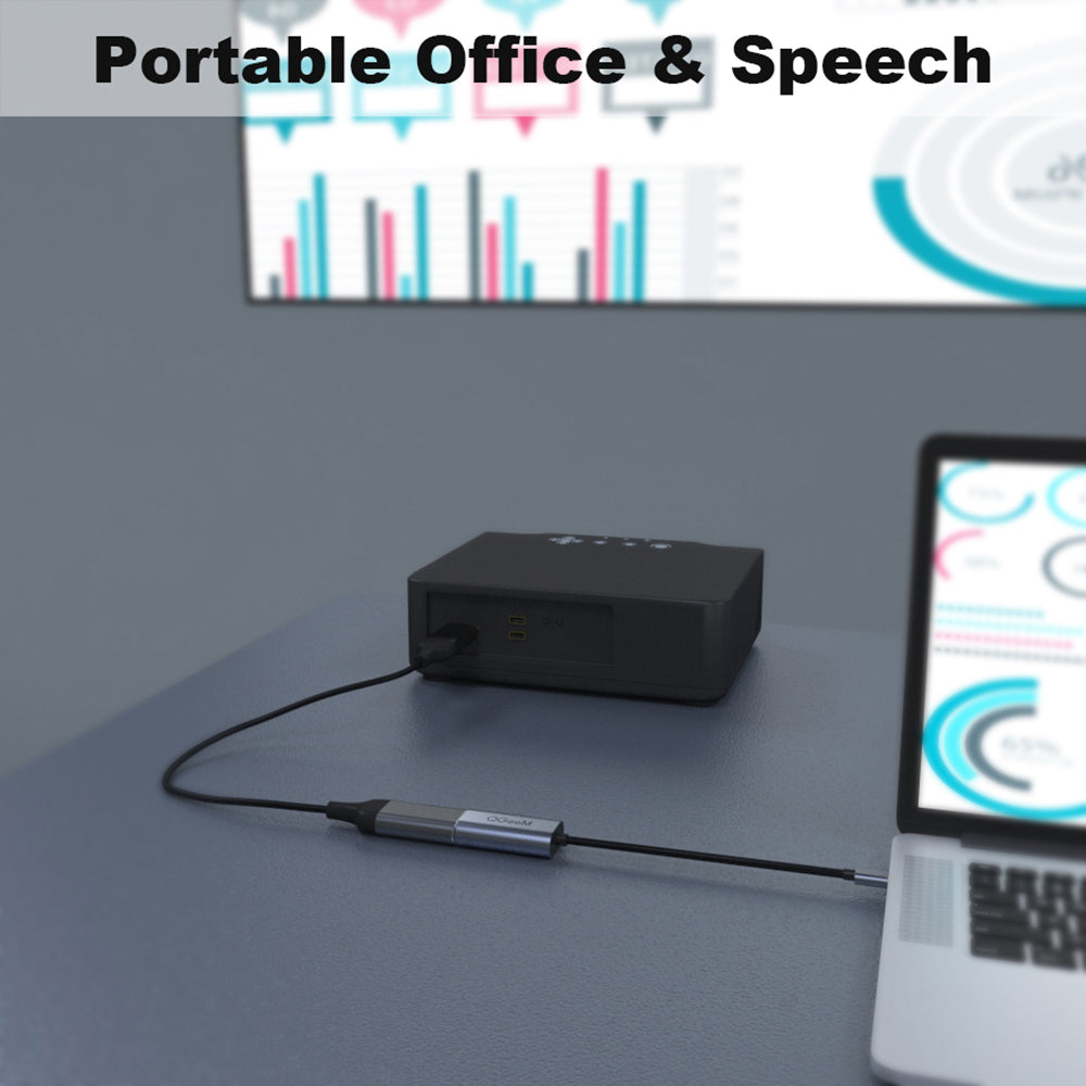 Uniqkart QG-UA06 USB C to DP Female 4K/60Hz Thunderbolt3 to Displayport Cable Adapter