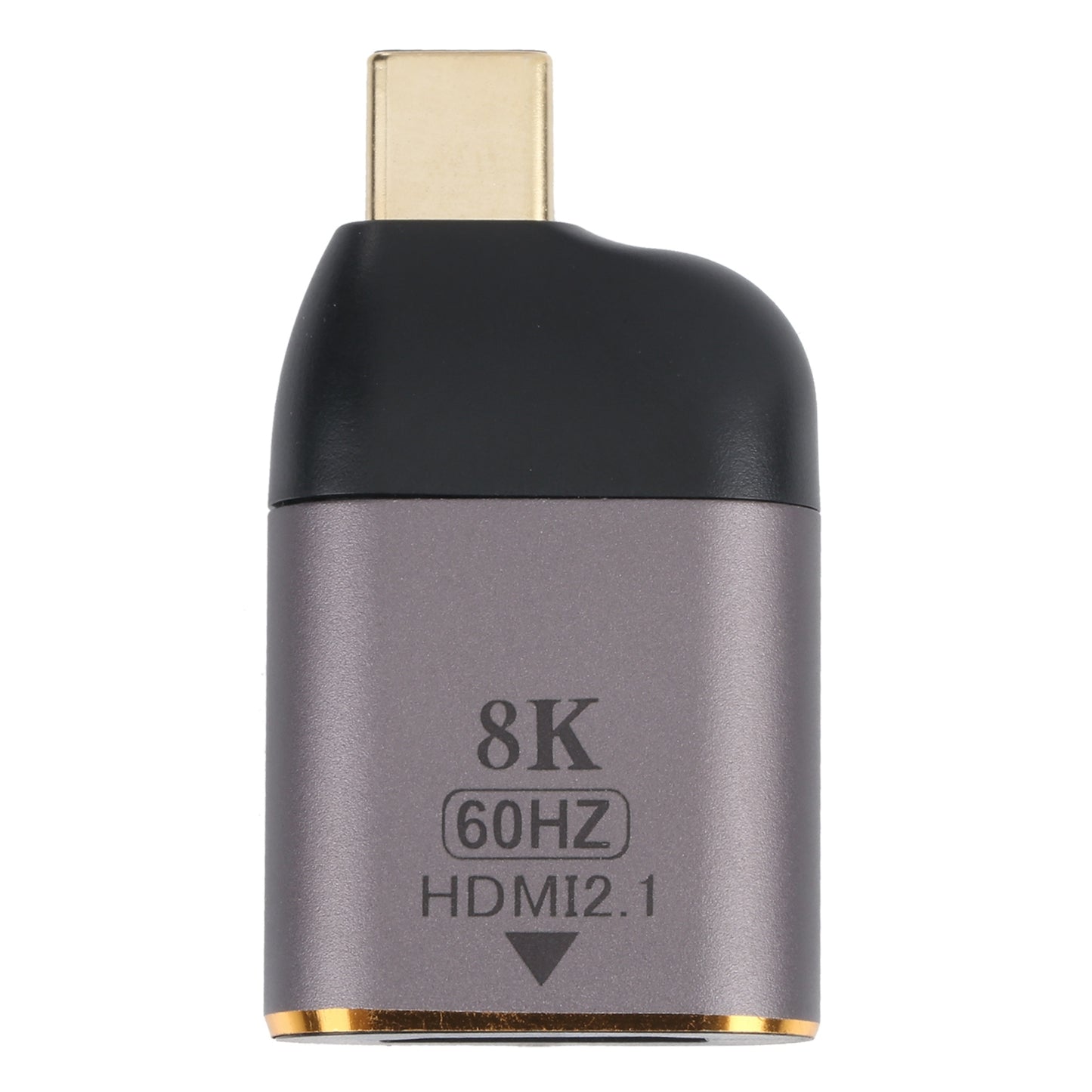 Portable HDMI Converter Compact HDMI Female to Type-C Male Adapter Support 8K/60Hz Signal Transmission