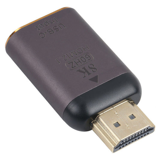 Type-C Female to HDMI Male Adapter Portable HDMI Converter Support 8K/60Hz Ultra HD Signal Transmission
