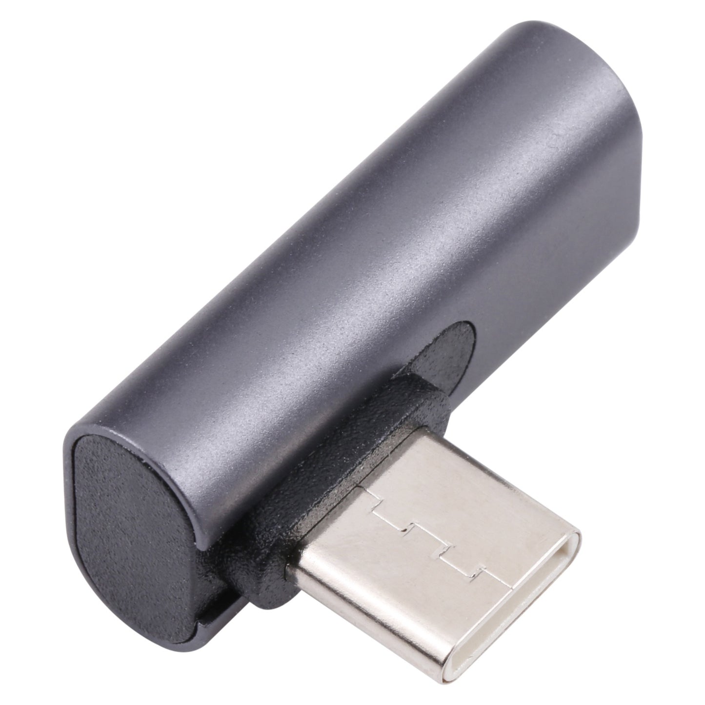 2 in 1 Charging + Data Transmission Type-C Male to 8 Pin Female Converter Elbow Adapter