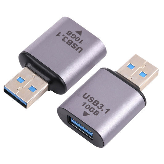 USB 3.1 Male to Female Adapter High Speed 10Gbps Data Transfer Converter Aluminum Shell Portable Connector for PC
