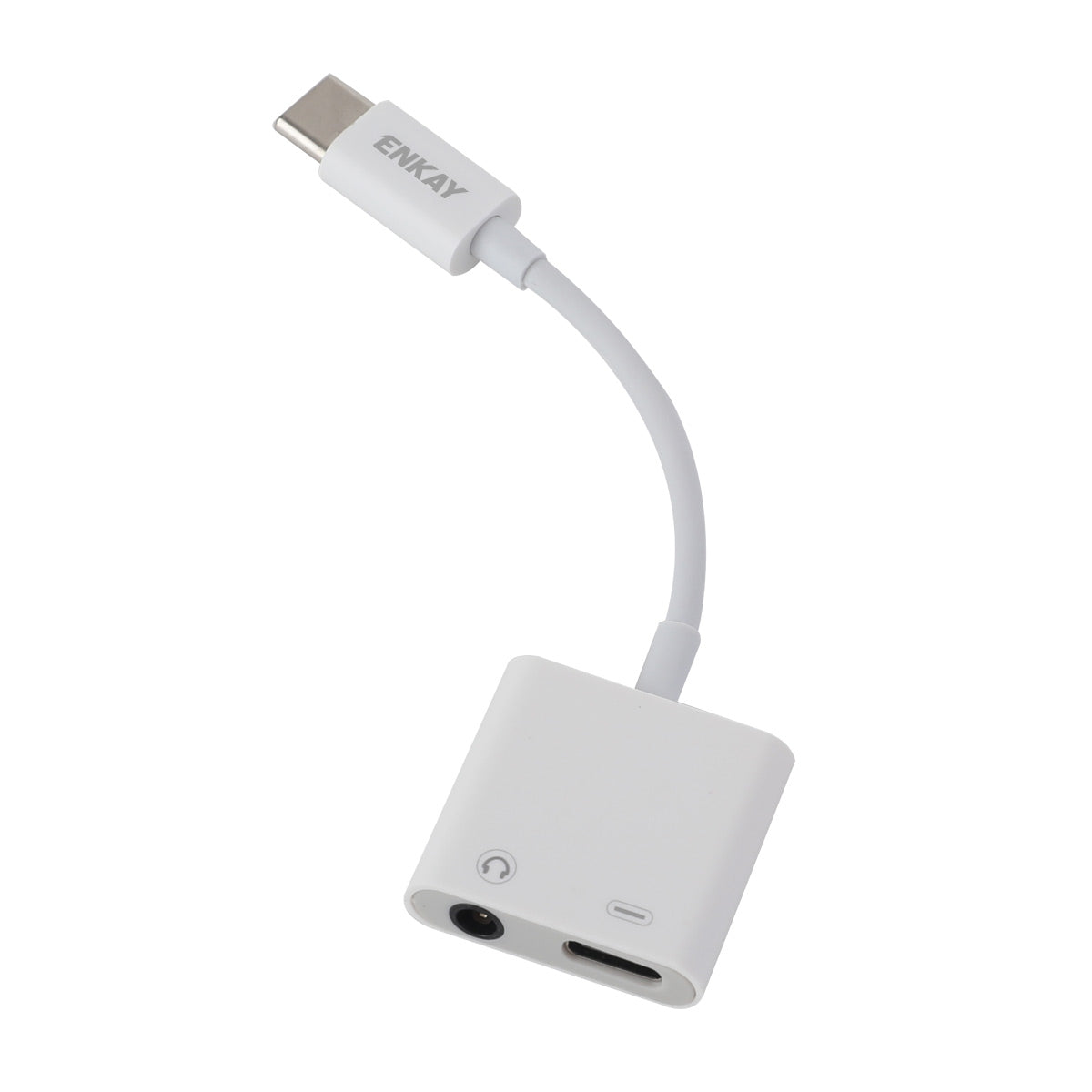 ENK-AT106 USB C to 3.5mm Headphone Charger Adapter Type C Earphone Jack AUX Dongle Audio Converter