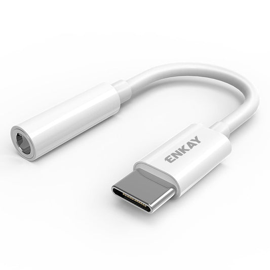 ENK-AT107 USB C Male to 3.5mm Female Headphone Jack Adapter Type C to Aux Audio Cable Cord