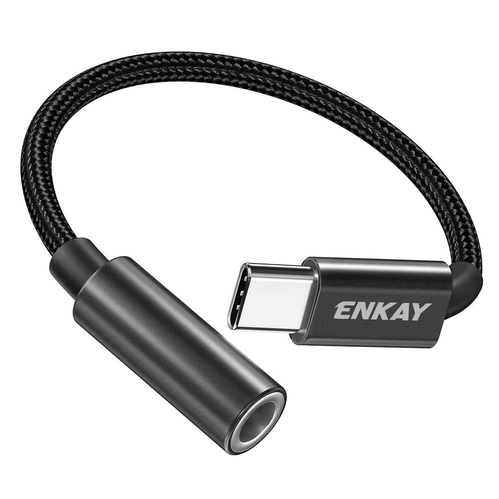 ENK-AT111 USB Type C to 3.5mm Aux Headphones Jack Male to Female Adapter Headphones Audio Converter