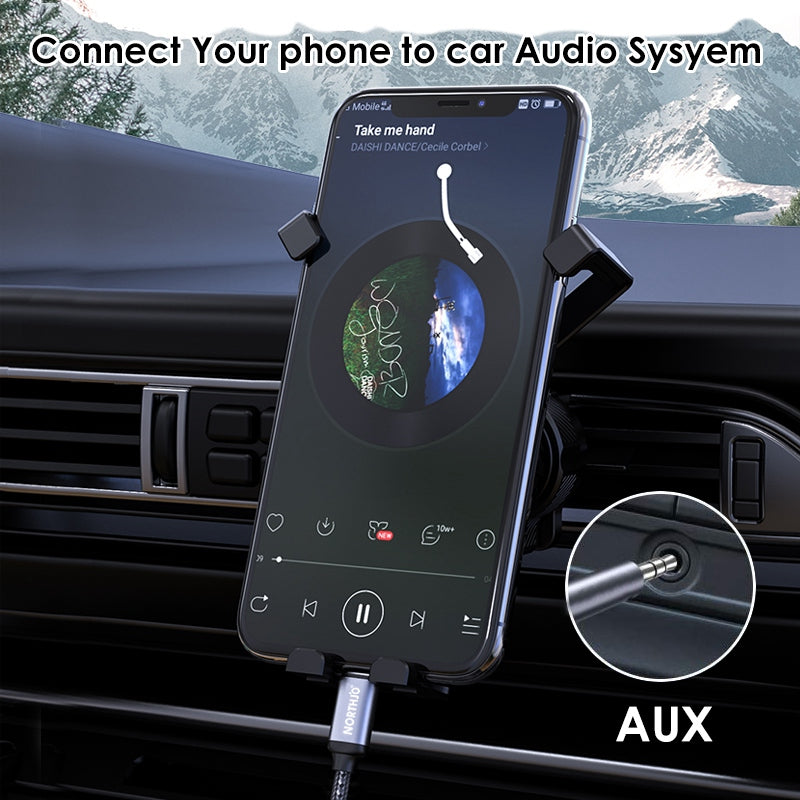 Uniqkart 1m USB C to Aux Cord 3.5mm Audio Male Headphone Car Stereo Headphone Converter Audio Jack Wire