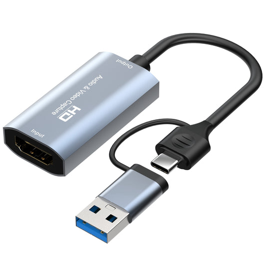 Z29 HDMI Female to USB / Type-C Male HD Video Capture Card Dongle for Game Recording Live Streaming