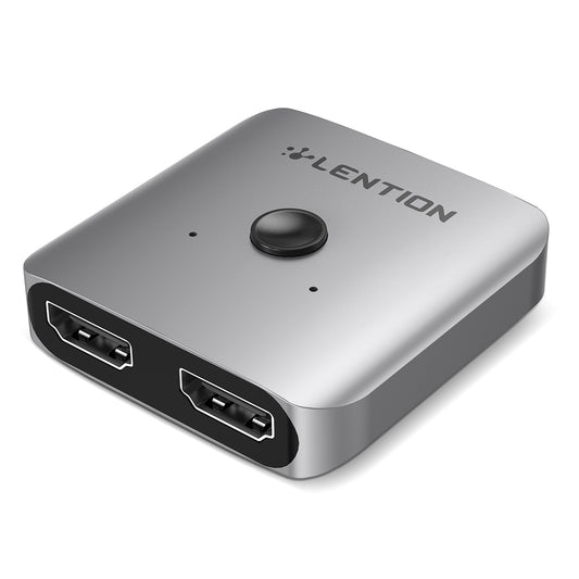 Uniqkart S32 HDMI to 2 HDMI Female to Female Adapter HDMI Splitter for Nintendo Switch / PS4 / Blu-ray DVD Player