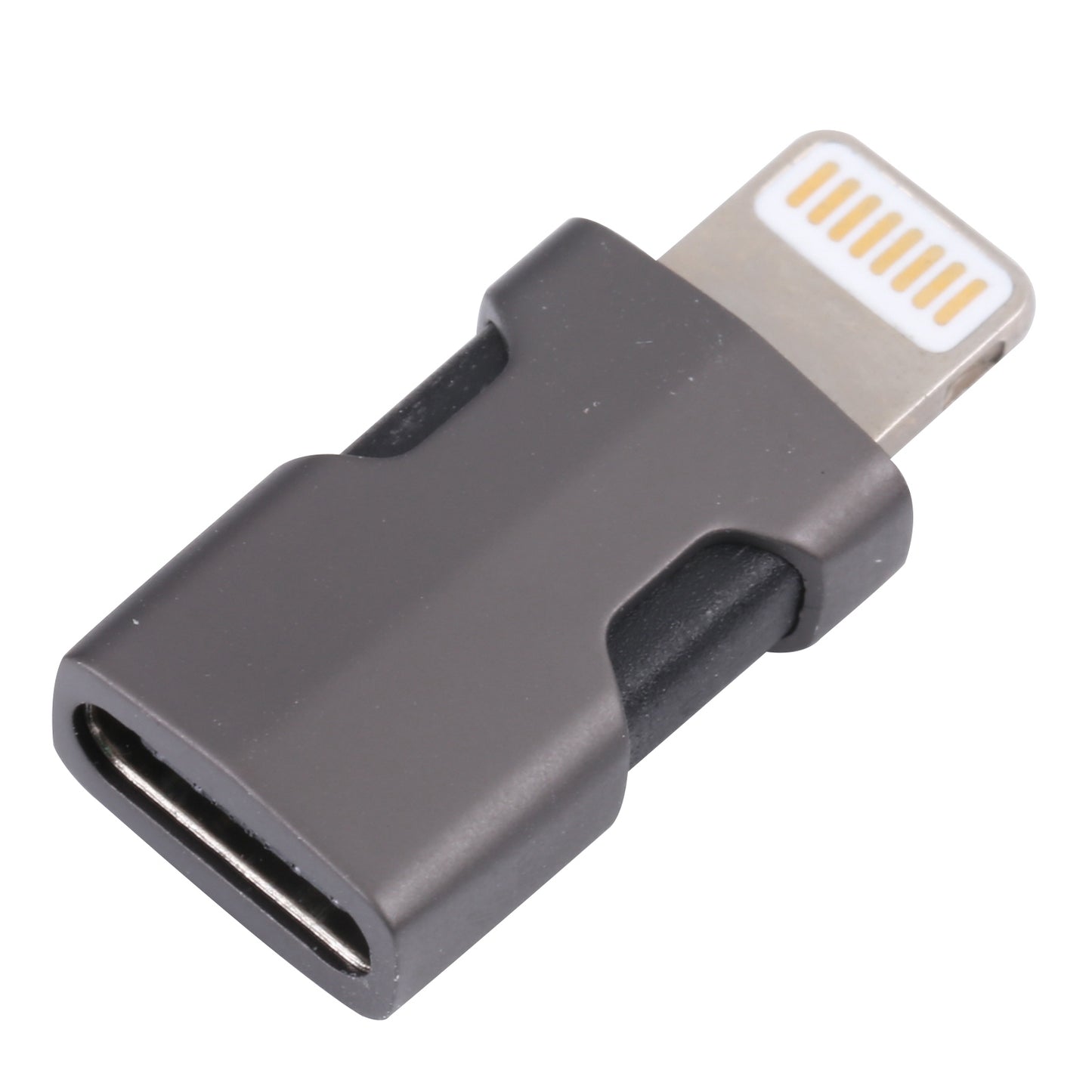 Mini 8 Pin Lightning to Type-C Audio Adapter Male to Female Converter for iPhone / iPad / iPod - Black