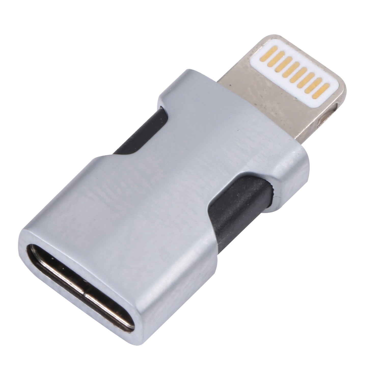 Mini 8 Pin Lightning to Type-C Audio Adapter Male to Female Converter for iPhone / iPad / iPod - Silver