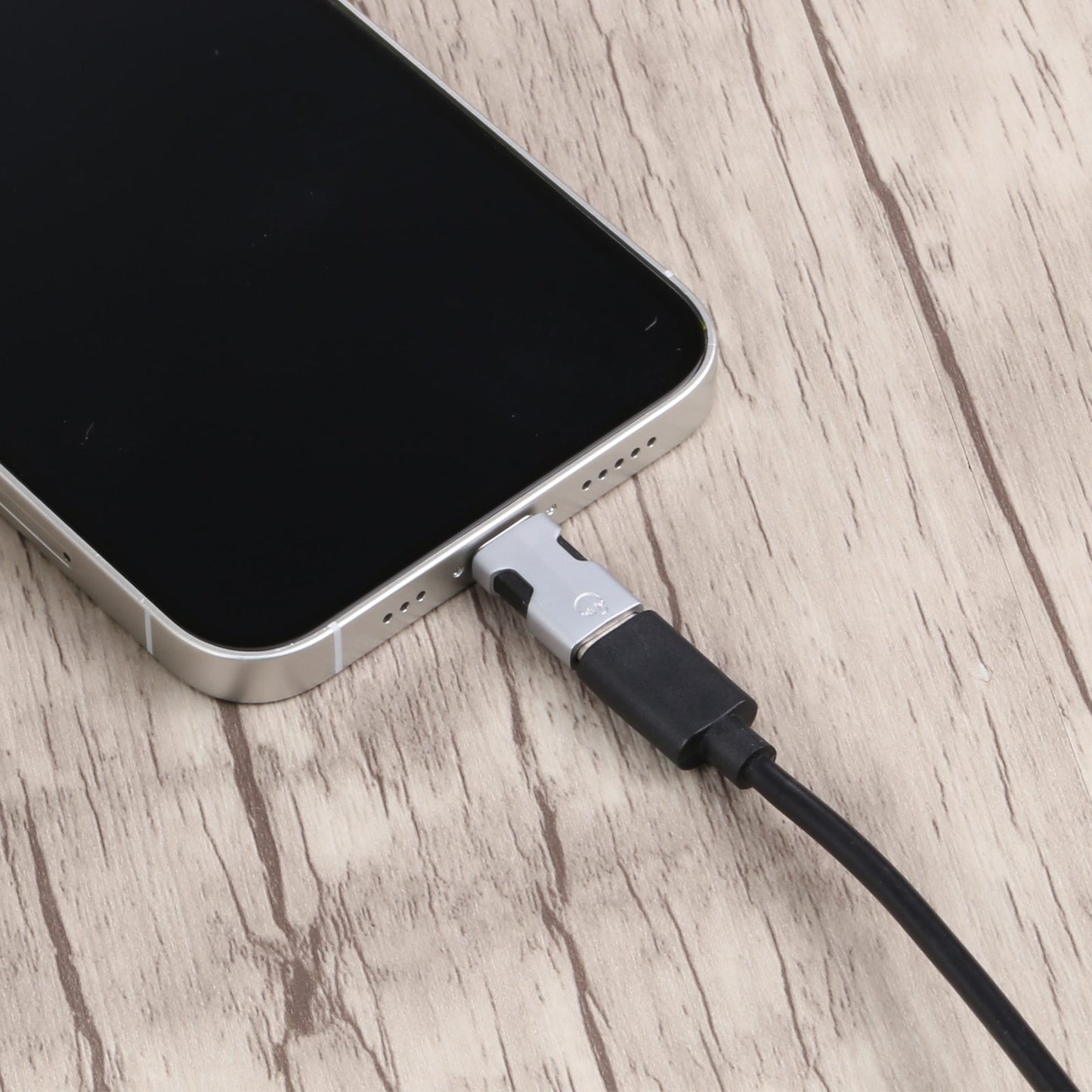 Mini 8 Pin Lightning to Type-C Audio Adapter Male to Female Converter for iPhone / iPad / iPod - Silver