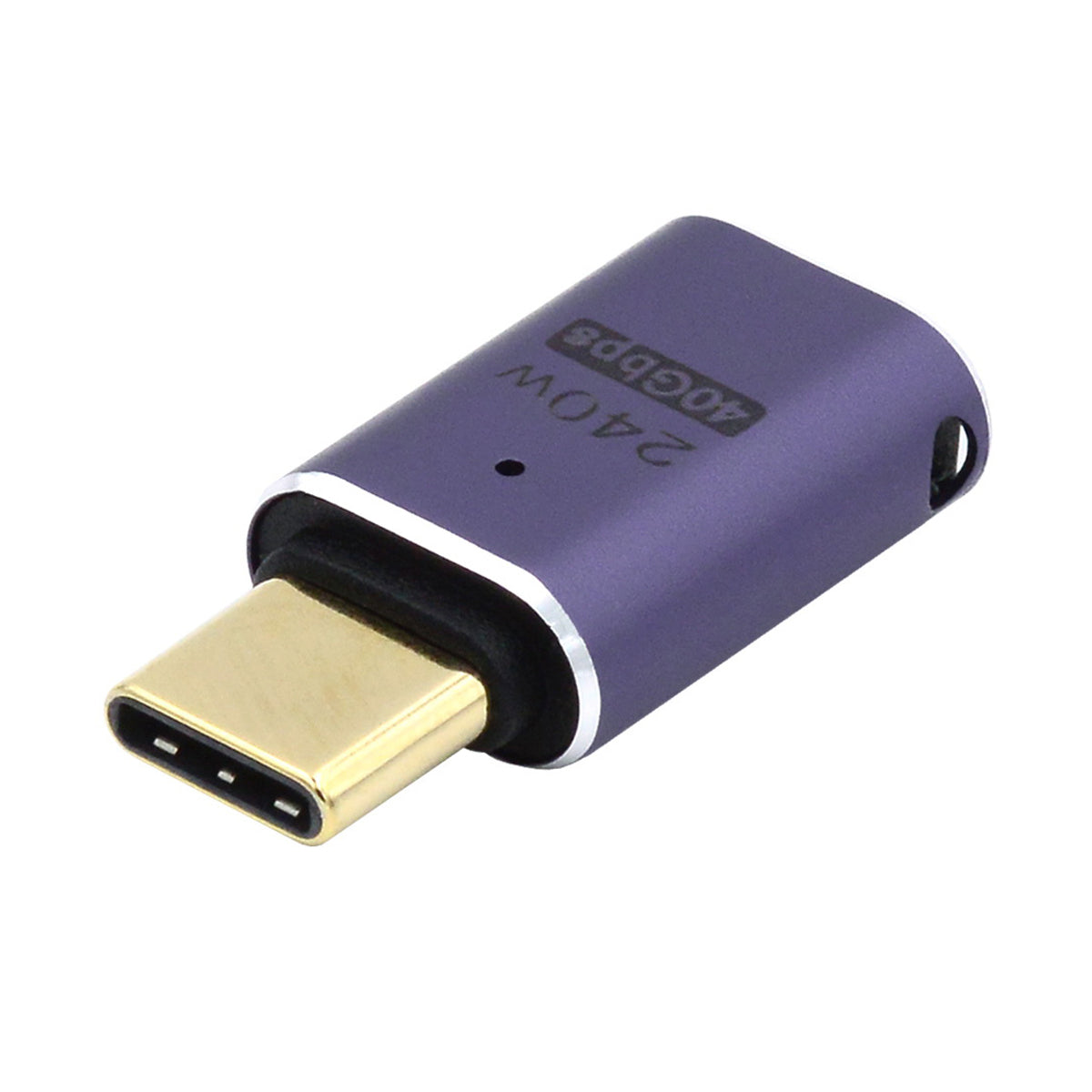 240W Type-C Female to Male Mini Adapter 40Gbps Transmission Straight Converter with Indicator