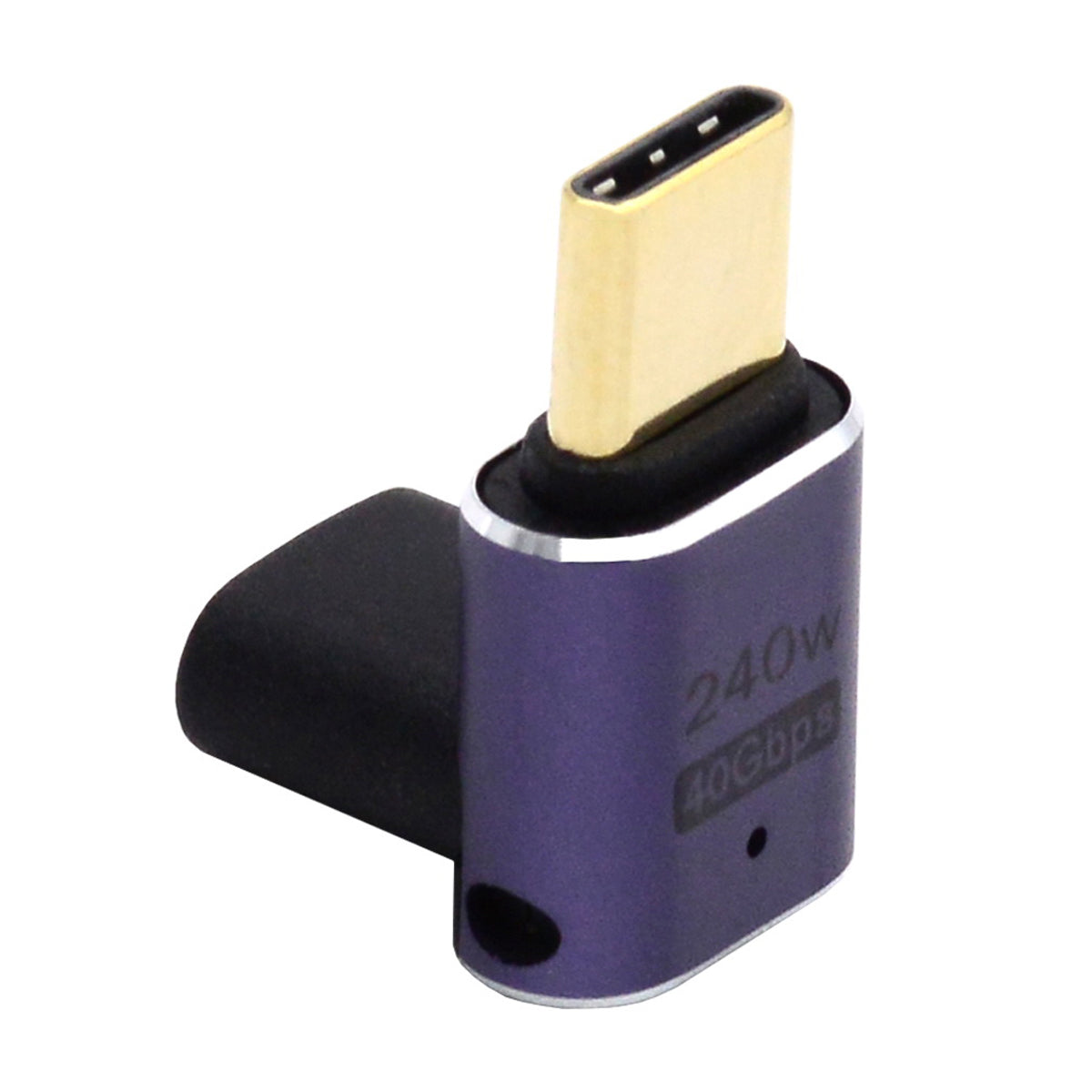 Up and Down Angle Type-C Female to Male Mini Adapter Support 240W Charging / 40Gbps Transmission Converter
