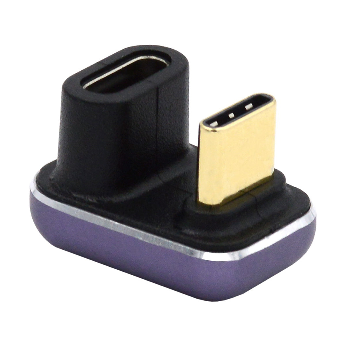 Type-C Female to Male U-shaped Adapter 240W 40Gbps Transmission Mini Converter with Indicator