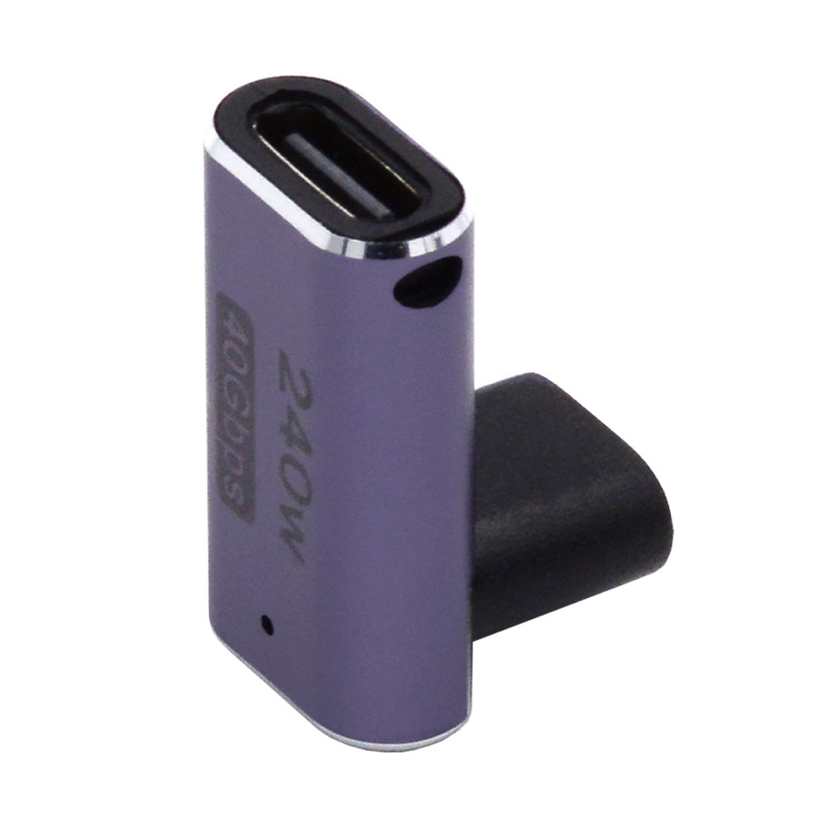 240W Type-C Female to Female Converter 40Gbps Angled Mini Adapter Support 8K Audio Transmission