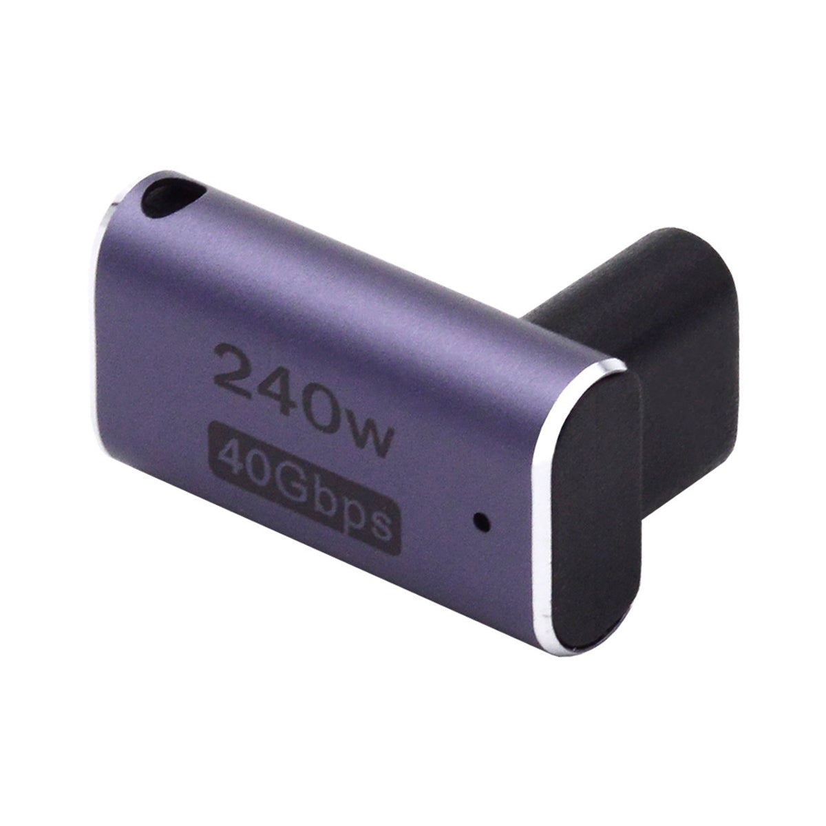 240W Type-C Female to Female Converter 40Gbps Angled Mini Adapter Support 8K Audio Transmission