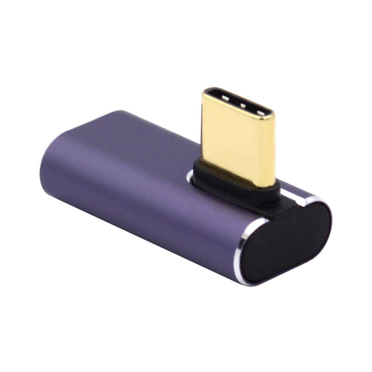 240W Type-C Female to Male Angled Mini Adapter 40Gbps Converter Support 8K Audio Transmission