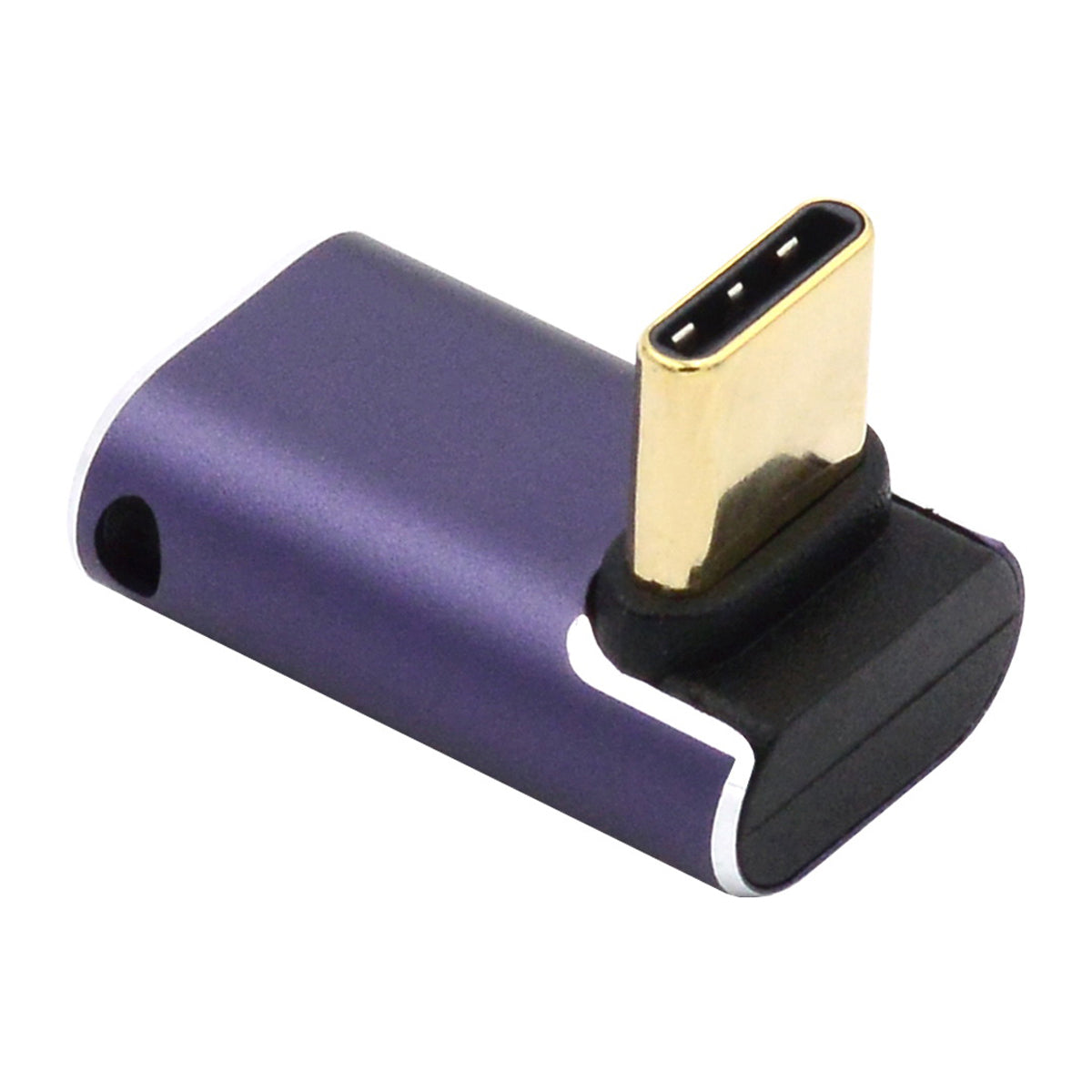40Gbps Transmission 240W USB Type-C Female to Male Angled Adapter Mini Converter with Indicator