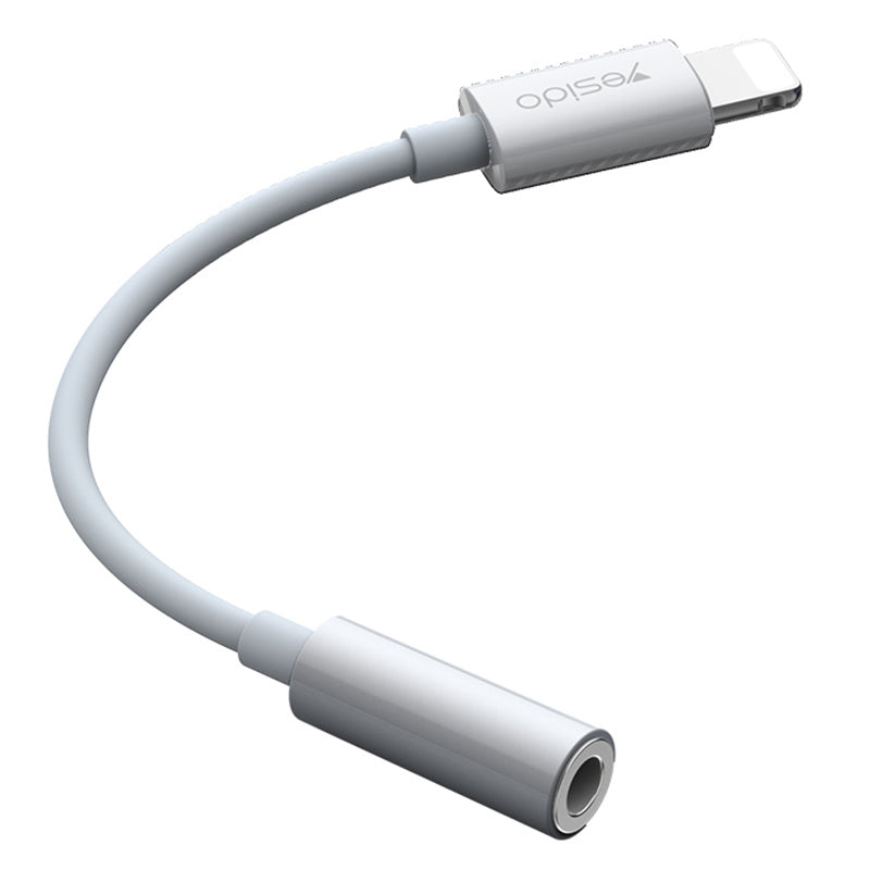 Uniqkart Buitl-in C100 Chip Lightning Male to 3.5mm Female Audio Adapter Cord AUX Cable HiFi Sound Earphone Connection Line for iPhone