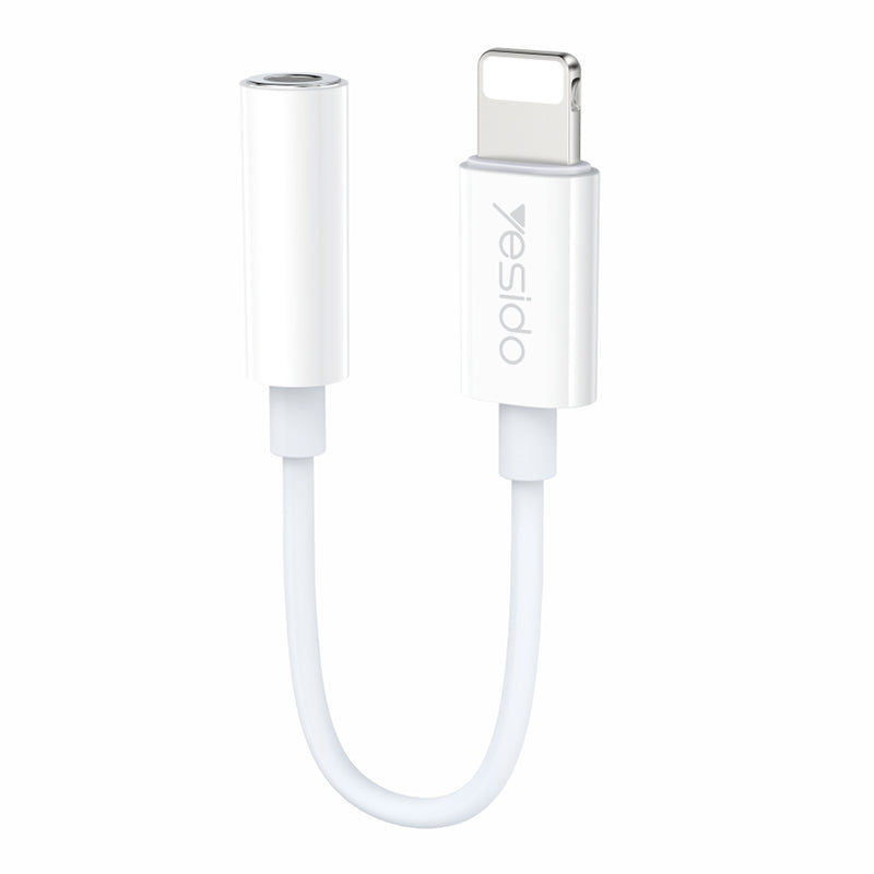 Uniqkart Buitl-in C100 Chip Lightning Male to 3.5mm Female Audio Adapter Cord AUX Cable HiFi Sound Earphone Connection Line for iPhone