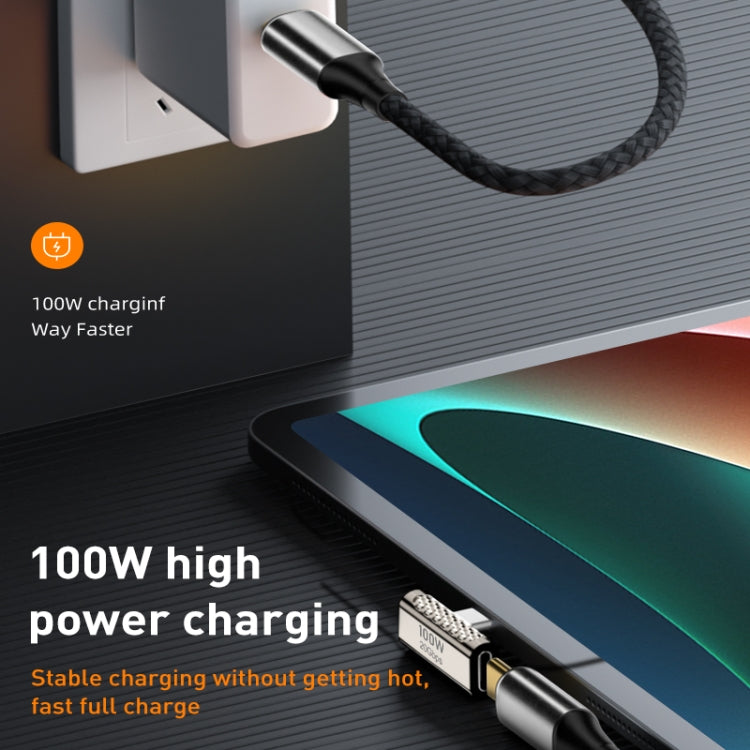 Type-C Female to Female Zinc Alloy Straight Adapter 100W High Power Charging 20Gbps Converter