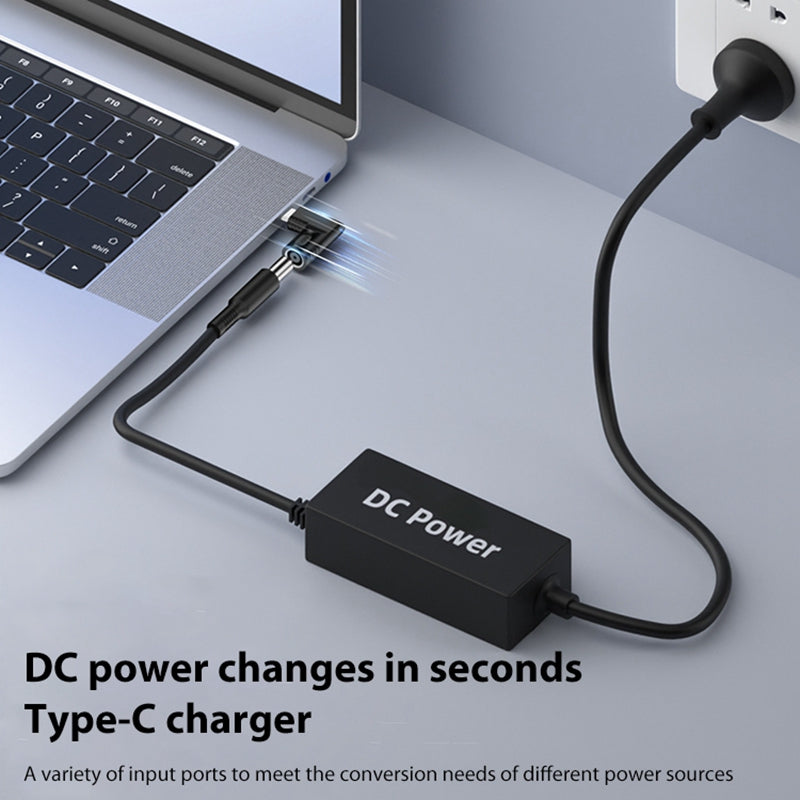 DC 5.5x1.0mm to Type C PD 65W High Power Charging Mini Converter Laptop Power Supply Charger Adapter