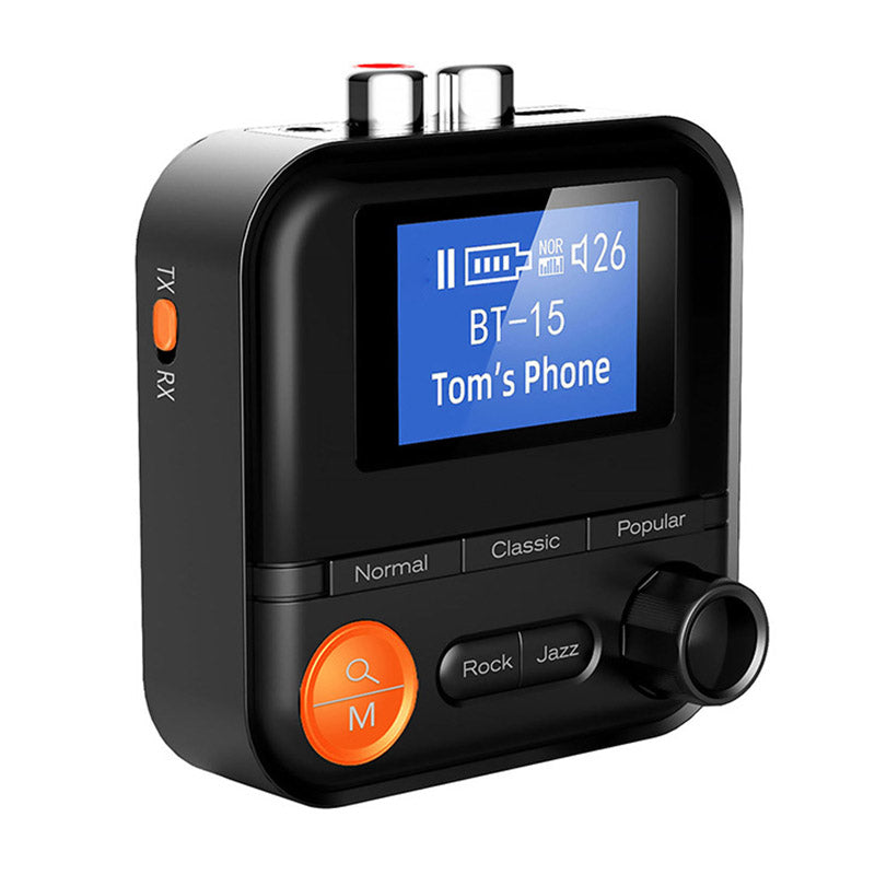 BR05 2 in 1 Wireless Bluetooth Transmitter Receiver 5 EQ Modes Audio Adapter with 3.5mm AUX RCA TF Port