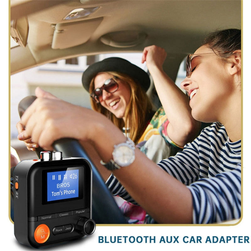 BR05 2 in 1 Wireless Bluetooth Transmitter Receiver 5 EQ Modes Audio Adapter with 3.5mm AUX RCA TF Port
