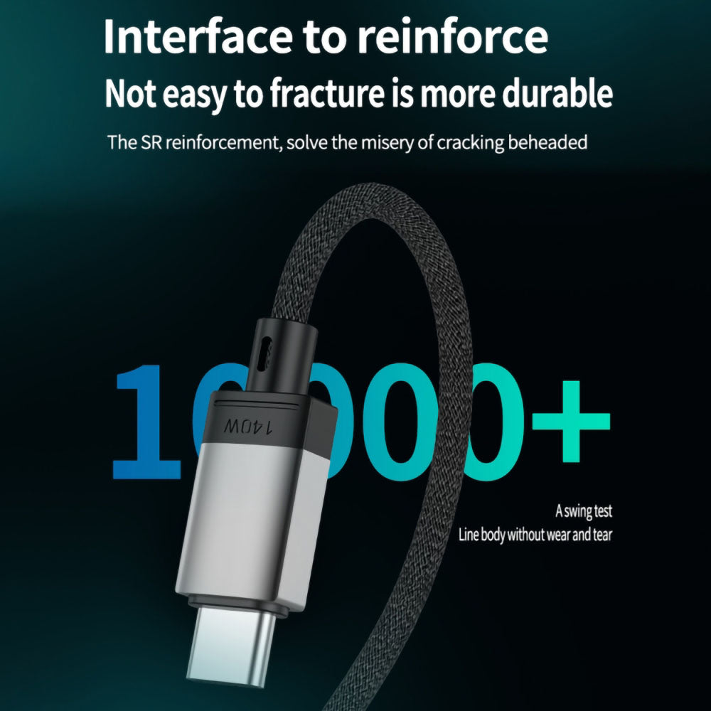 2m PD 140W Compatible with MagSafe 3 Nylon Braided USB-C to Magnetic Charging Cable for MacBook - Blue