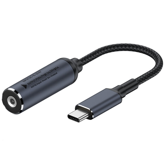 DC 2.5x0.7mm to Type-C Male 100W PD Charging Cable Adapter Laptop Power Supply Replacement