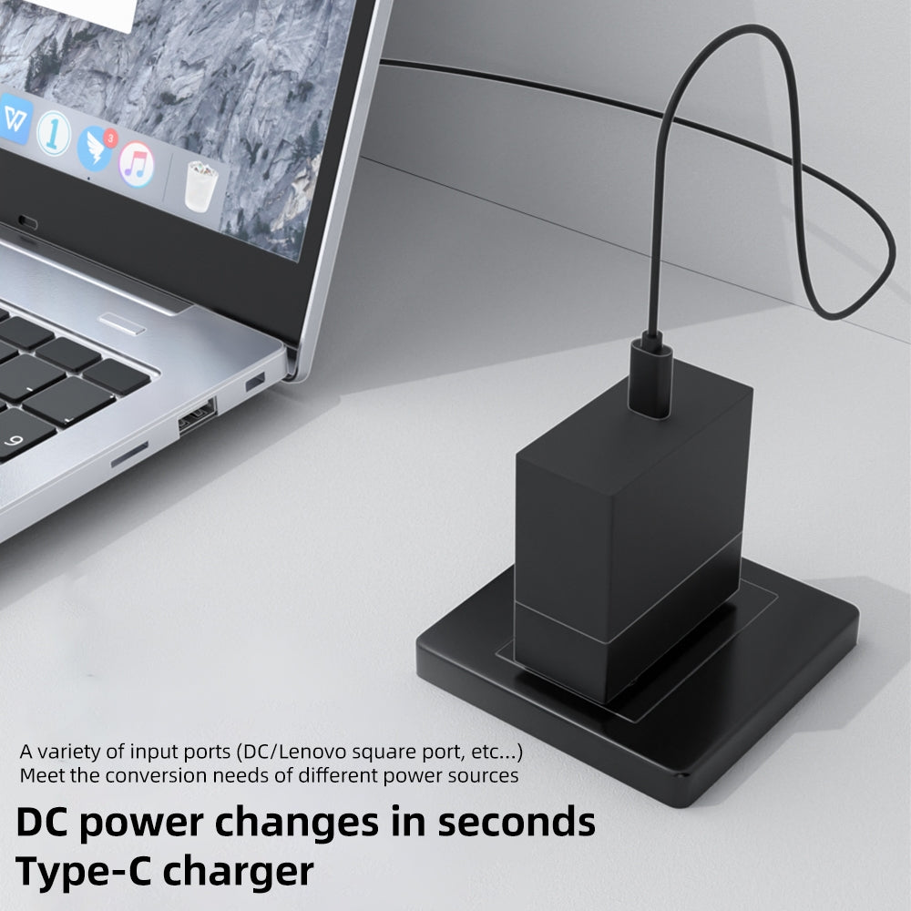 Portable 100W Q 6.0X0.6mm Female to Type-C Converter Mini Power Adapter