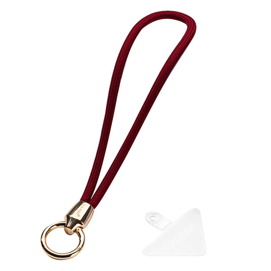 Uniqkart Cell Phone Lanyard Nylon Phone Tether Safety Strap Smartphone Wrist Strap with Key Chain Holder / Patch, Short Style - 5