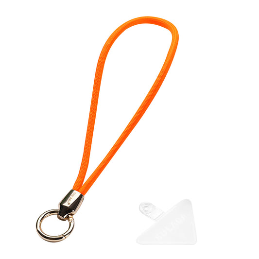 Uniqkart Cell Phone Lanyard Nylon Phone Tether Safety Strap Smartphone Wrist Strap with Key Chain Holder / Patch, Short Style - 6