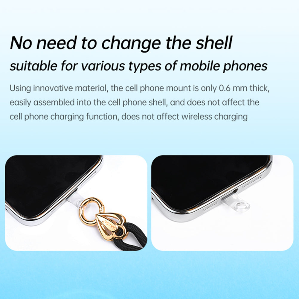 Uniqkart 80cm Universal Cell Phone Lanyard Holder Adjustable Phone Neck Shoulder Strap Rope with Key Chain Holder / Patch, Long Style - 10