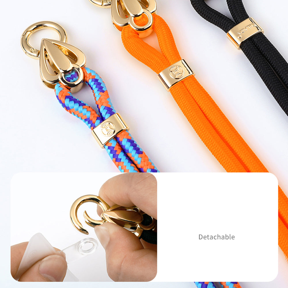 Uniqkart 80cm Universal Cell Phone Lanyard Holder Adjustable Phone Neck Shoulder Strap Rope with Key Chain Holder / Patch, Long Style - 11
