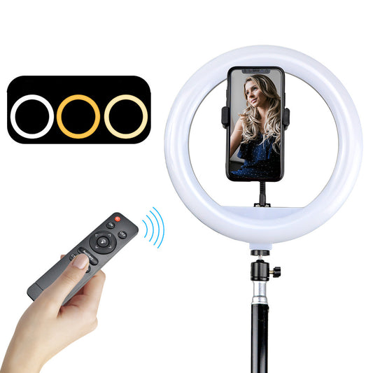YQ-320A 12&quot; 30W Dimmable LED Ring Light with Remote Control and Touch Key - US Plug