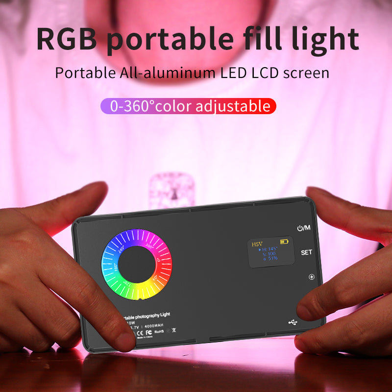 MAMEN M1 SE Dimmable Portable RGB LED Light 2500K-8500K Photography Fill Light for Photography/Party/Livestream/Concert