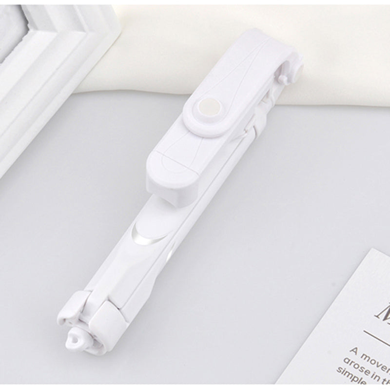 TX-10 Selfie Stick Tripod Extendable Bluetooth Selfie Stick with Remote Control - White