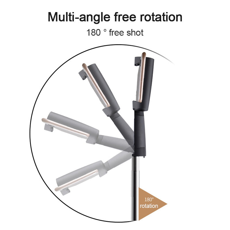 Y9 Self Timer Selfie Stick Remote Control Mobile Phone Universal Timer with Tripod Stand - Black