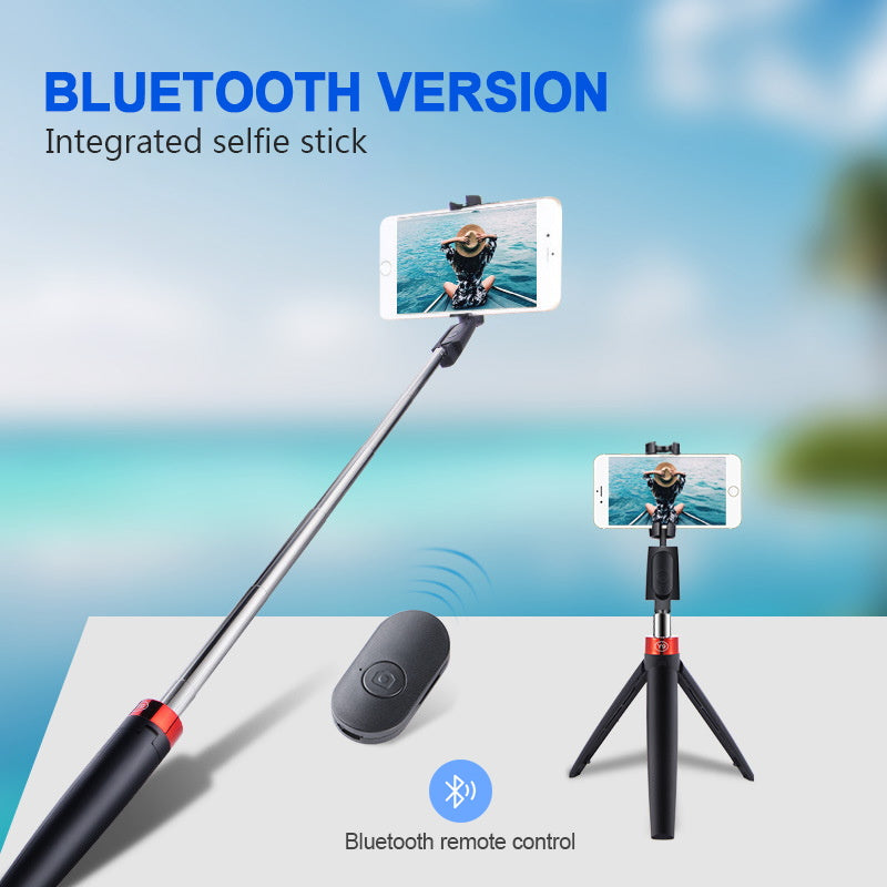Y9 Self Timer Selfie Stick Remote Control Mobile Phone Universal Timer with Tripod Stand - Black