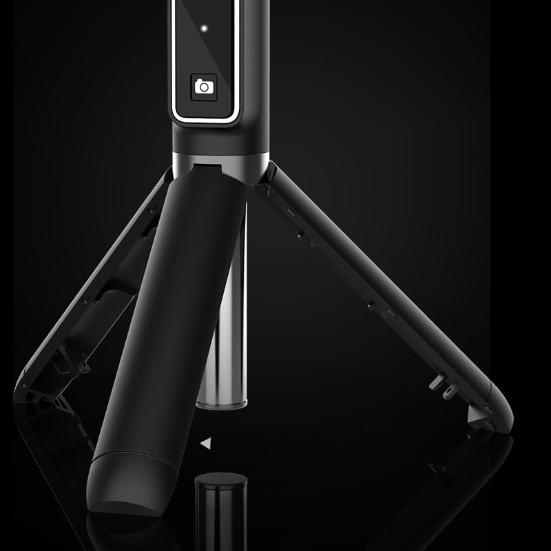 P50 Portable Bluetooth Mobile Phone Selfie Stick Monopod Rotation Extendable Tripod - Black