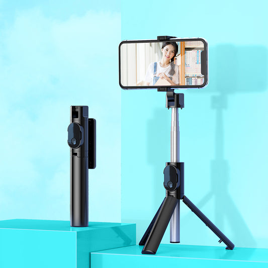 P20 Handheld Extendable Bluetooth Selfie Stick Tripod for iPhone Samsung Huawei Etc. - Black