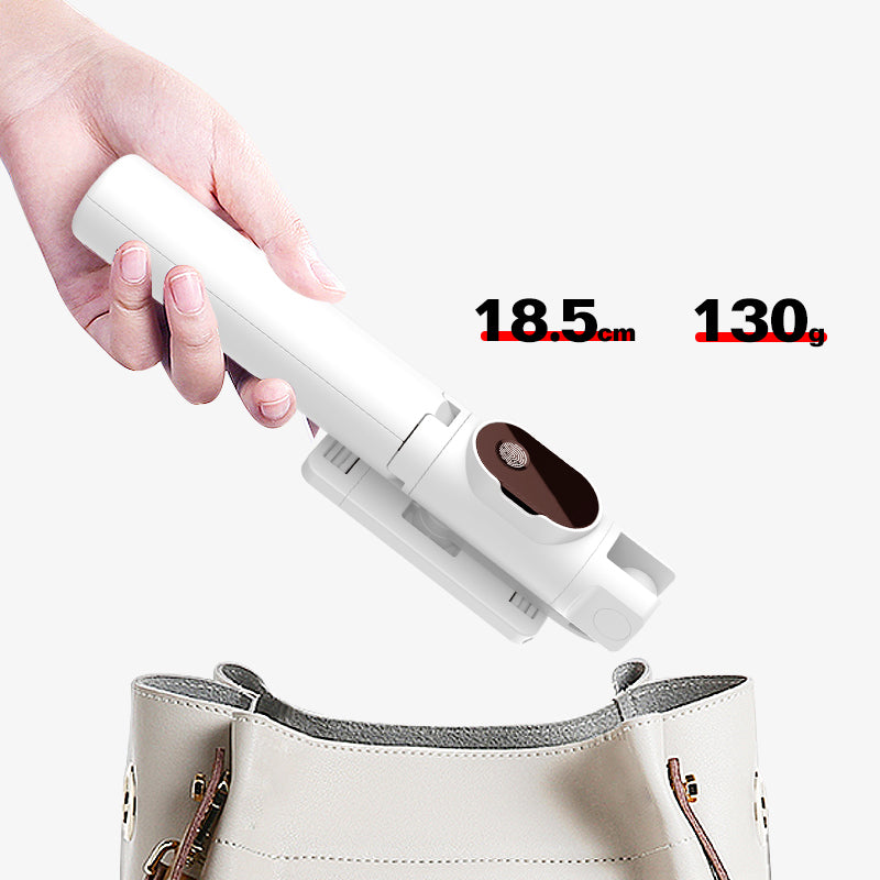 P20 Handheld Extendable Bluetooth Selfie Stick Tripod for iPhone Samsung Huawei Etc. - White