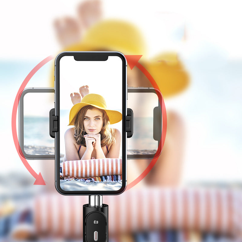 P60 Stainless Steel Retractable Bluetooth Selfie Stick Tripod - Black