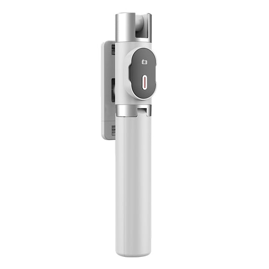 P60 Stainless Steel Retractable Bluetooth Selfie Stick Tripod - White