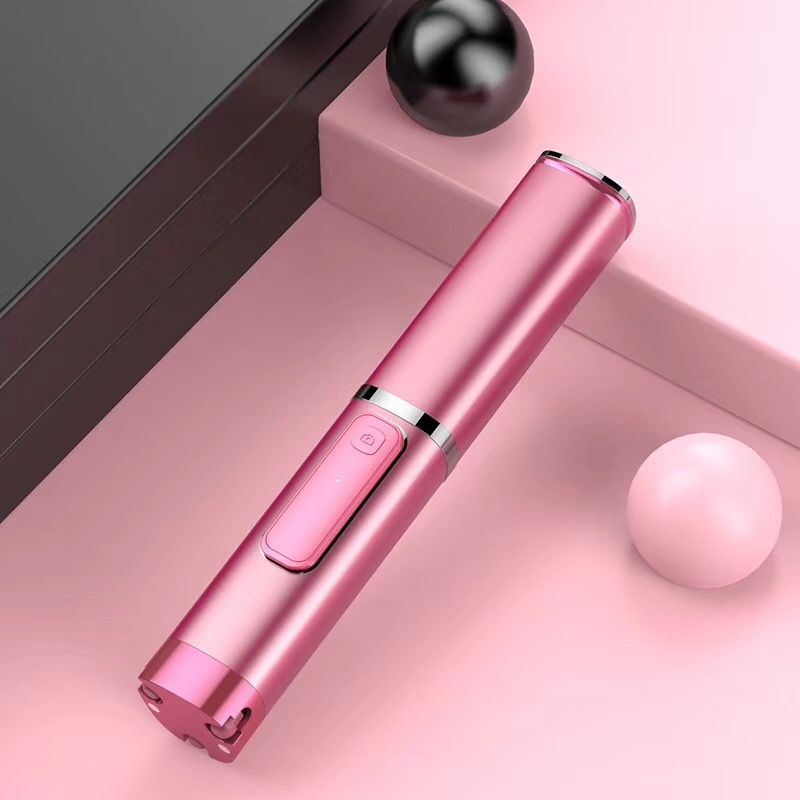 H1 Portable Bluetooth Mobile Phone Selfie Stick Extendable Tripod - Pink
