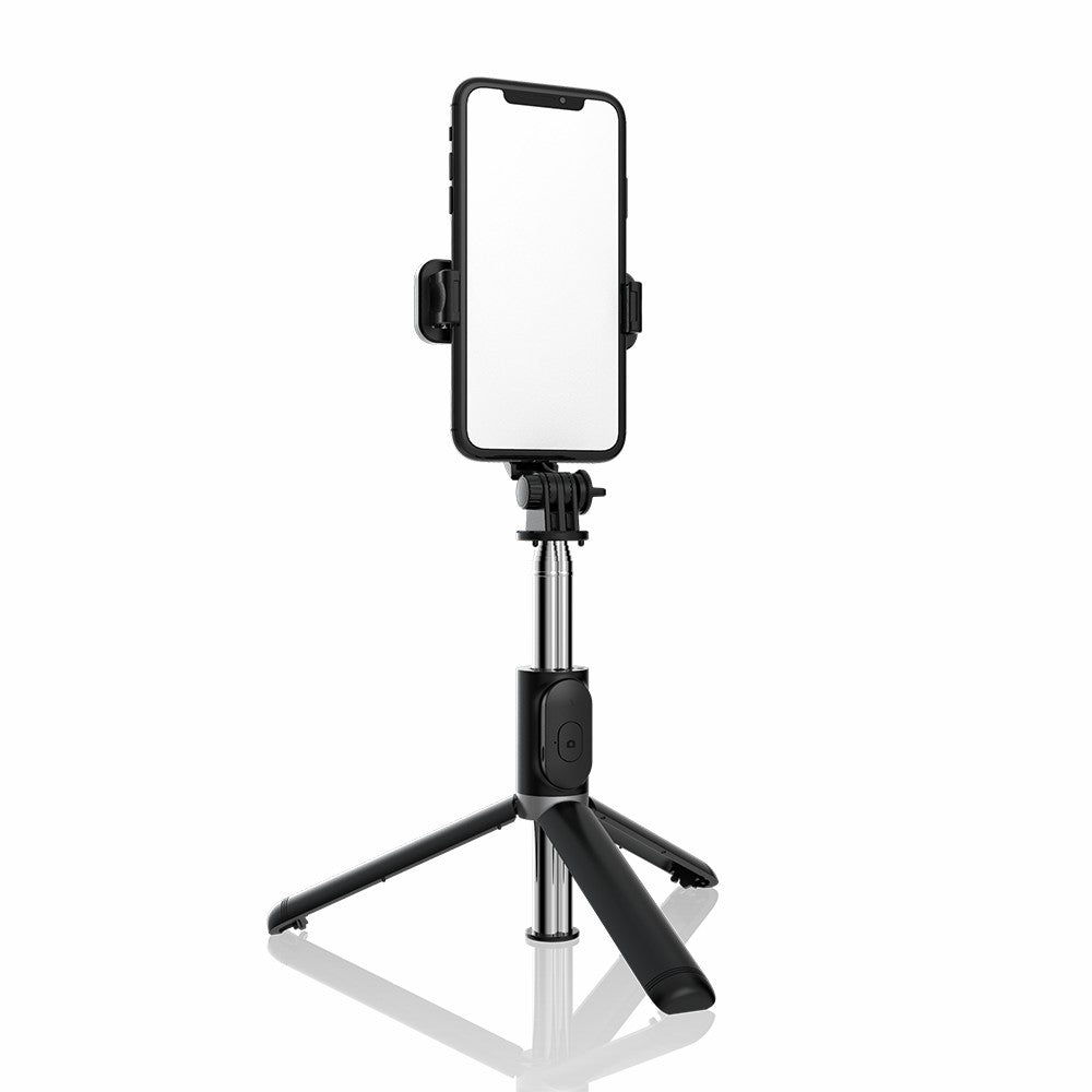 Q02 Multi-function 103cm Stabilizer Tripod Bluetooth Selfie Stick - Black