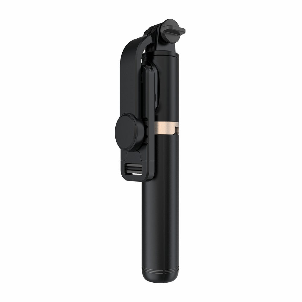 Q03 Retractable Aluminium Alloy Rod Stabilizer Tripod Bluetooth Selfie Stick - Black
